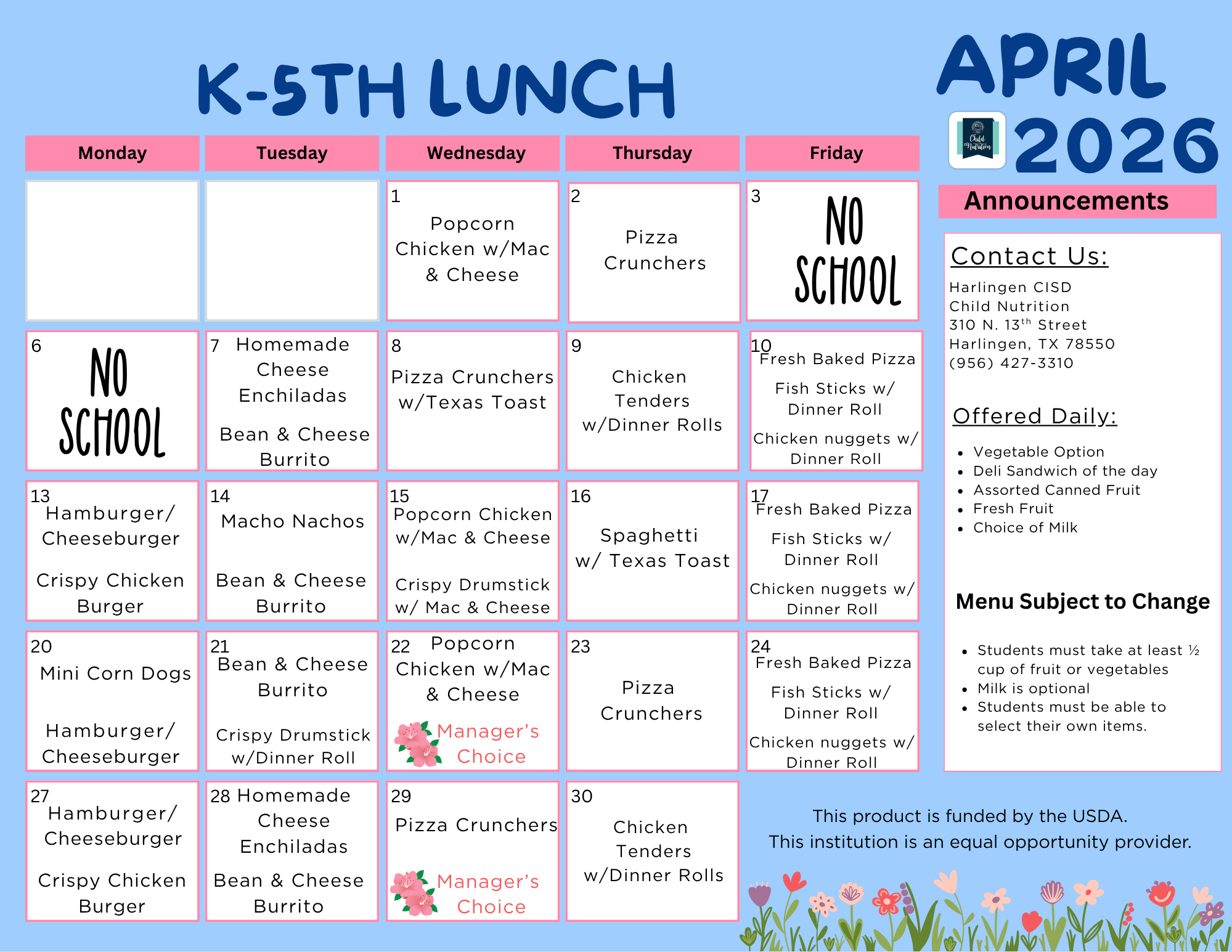 K-5TH Lunch